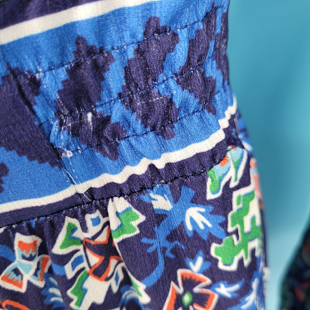 CK Bradley Whirlwind Navy Blue Floral Fleck Tiered Annabelle Maxi Dress S boho - Picture 7 of 12